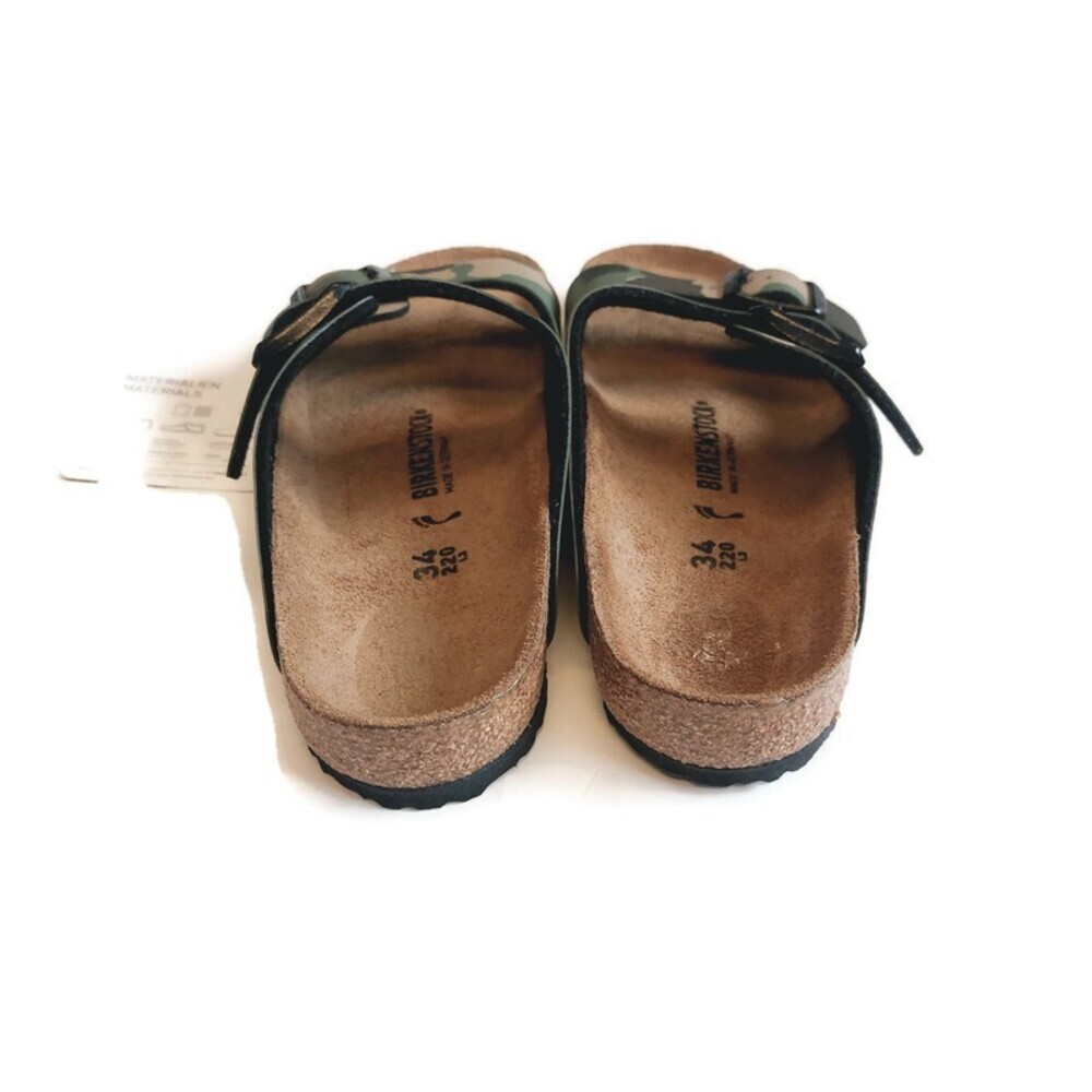 Birkenstock Arizona Kids Size L3 Sandals EU 34 Desert Soil Camouflage Green - Picture 7 of 9